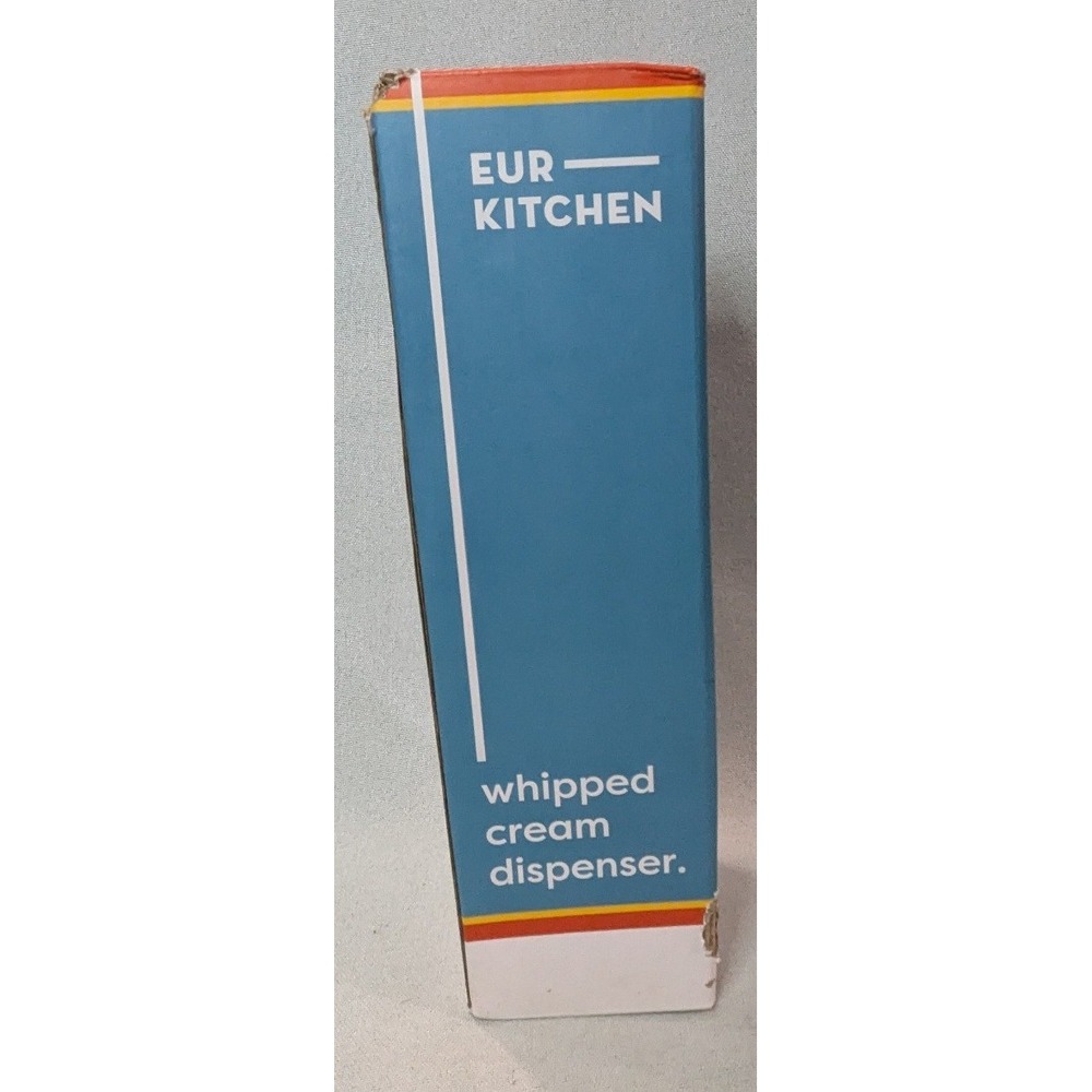 EurKitchen Whipped Cream Dispenser 500mL Blue New Professional Cream Maker